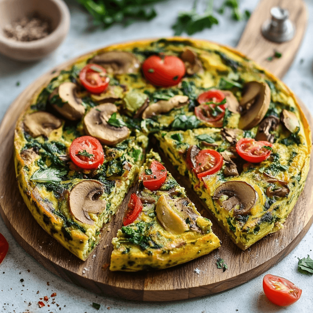 vegan egg frittata