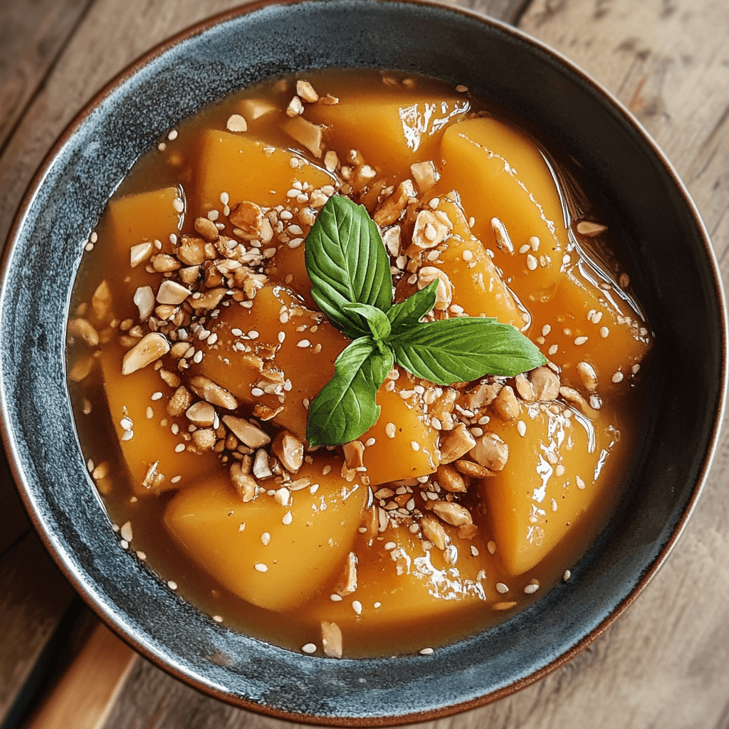 Vegan Vietnamese Sweet Soup Dessert Ingredients