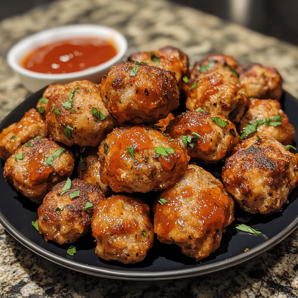 Costco gluten-free meatball price A plate of homemade gluten-free meatballs with lean ground meat, herbs, and spices, topped with marinara sauce.