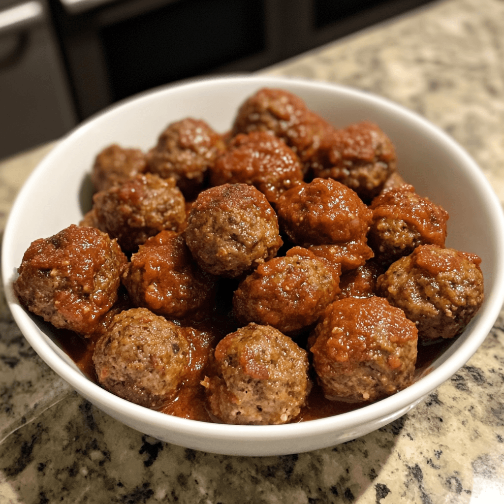 Costco chicken meatballs cooking A package of frozen chicken meatballs from Costco, ready for cooking.