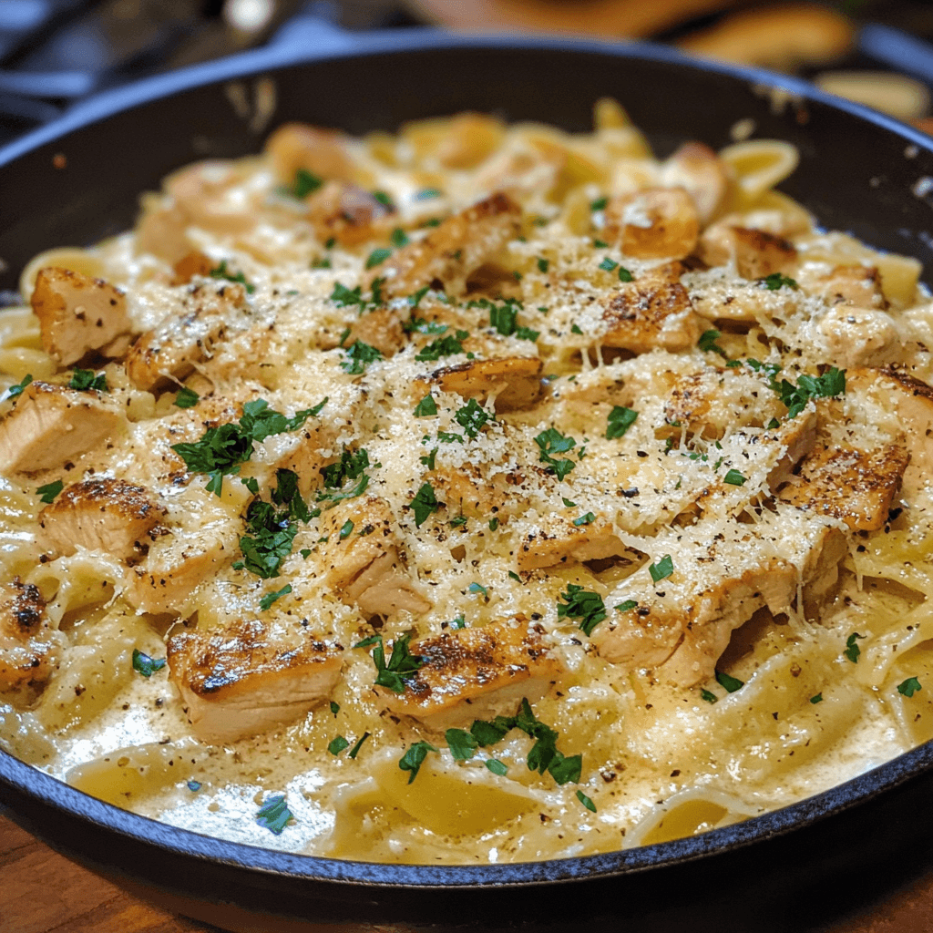 garlic parmesan chicken pasta