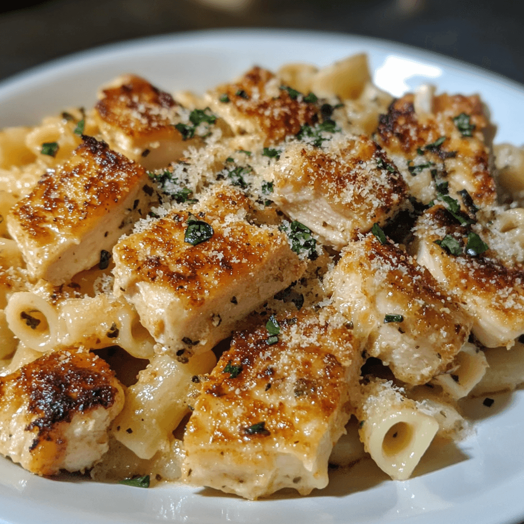 garlic parmesan chicken pasta