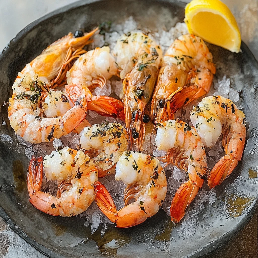 Bright orange langostino tails, fresh and ready to be cooked for a flavorful seafood dish.