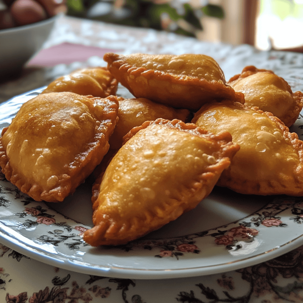 regional variations Crispy pastelillos filled with savory or sweet ingredients, ready to be enjoyed.