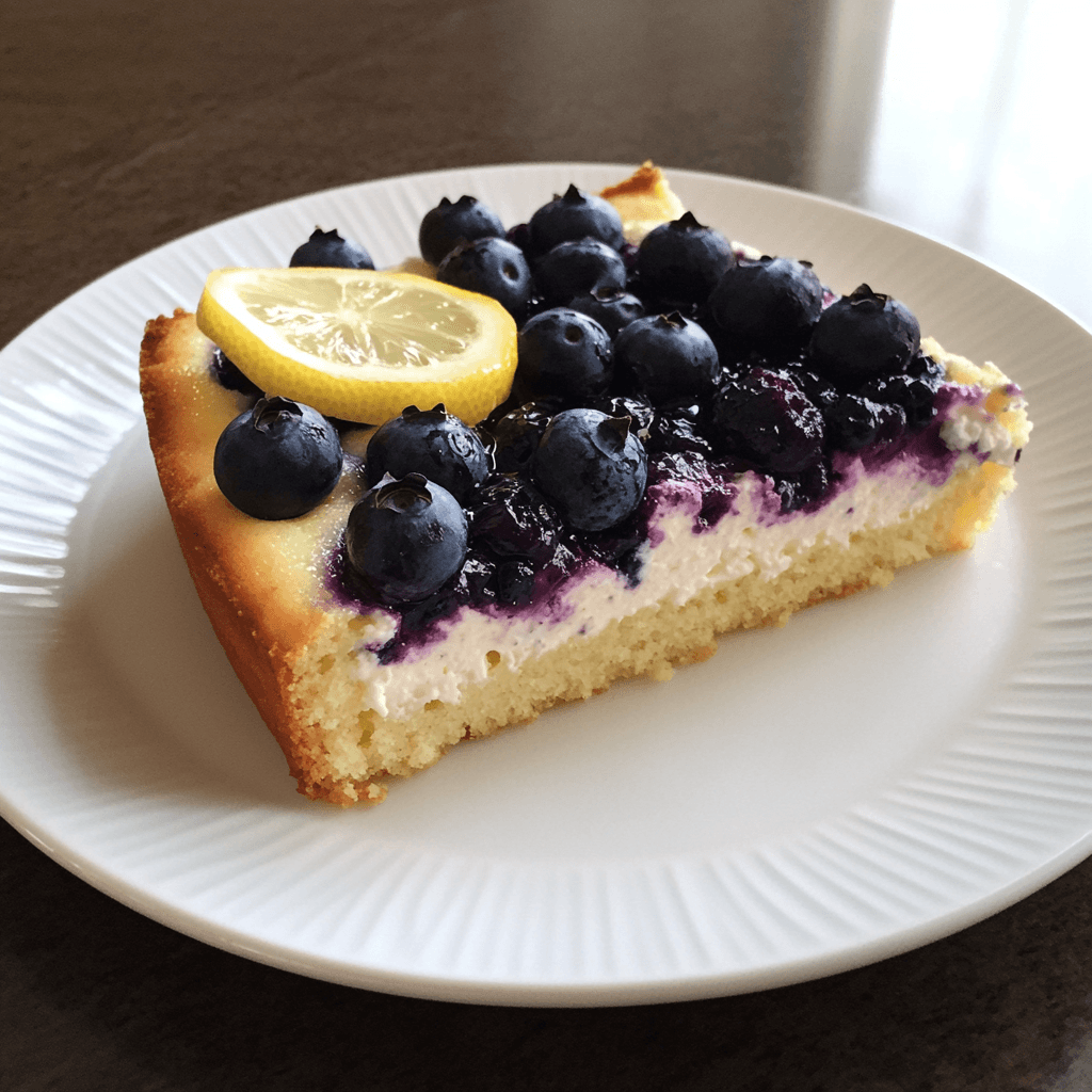 lower calorie olive oil ricotta lemon blueberry cake ingredients