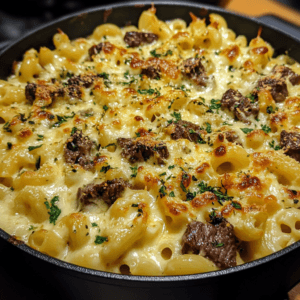 steak mac and cheese