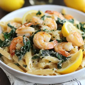 Lemon Garlic Shrimp Pasta