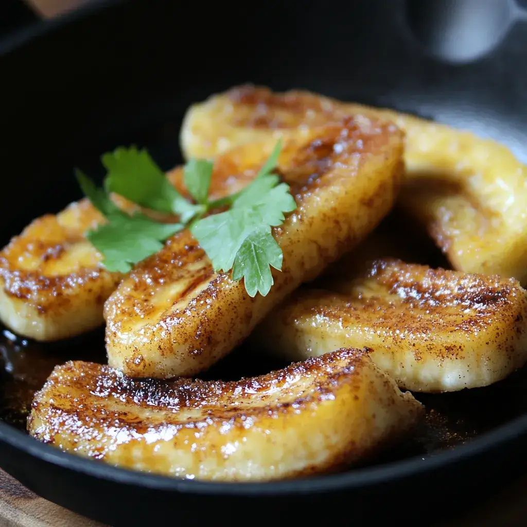 Pan Fried Cinnamon Bananas
