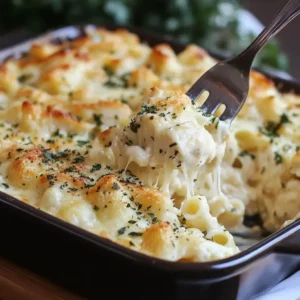 Chicken Alfredo Bake
