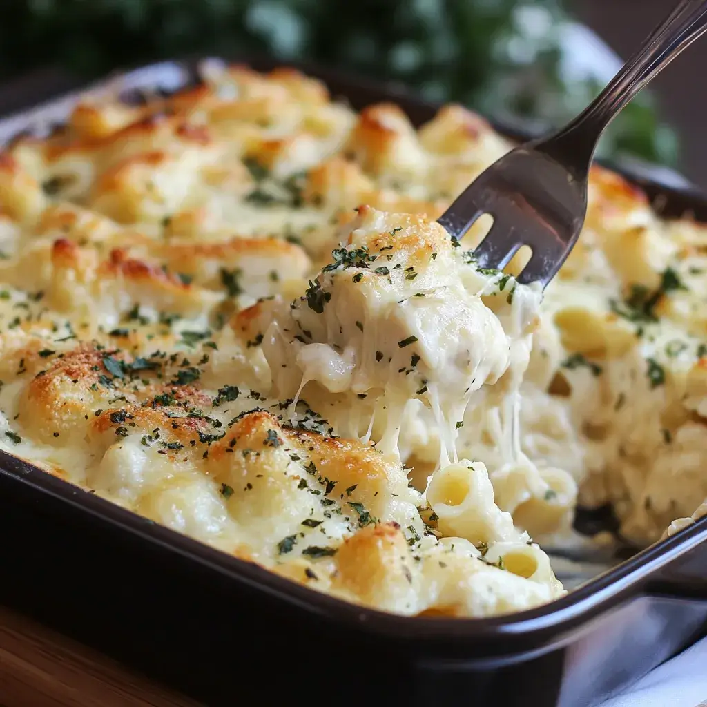 Chicken Alfredo Bake