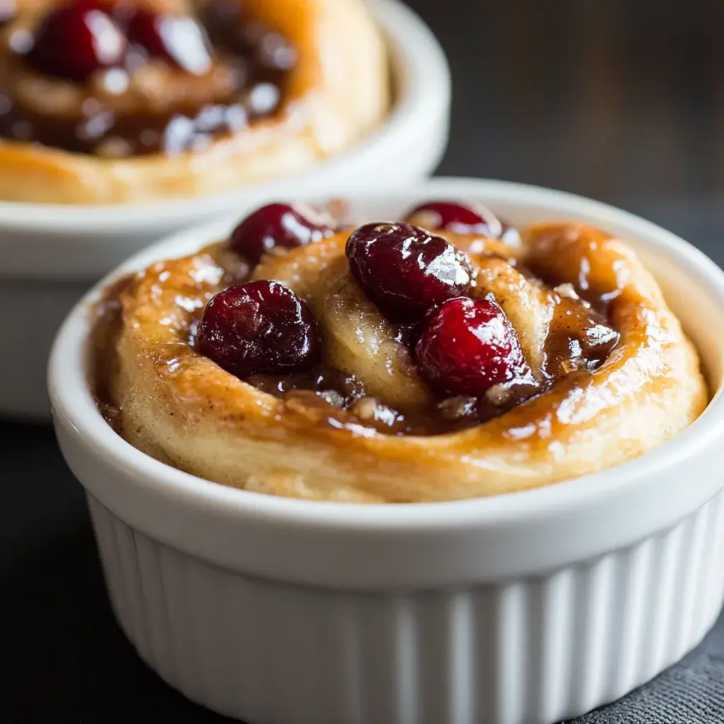 Cherry Cinnamon Rolls with Homemade Filling