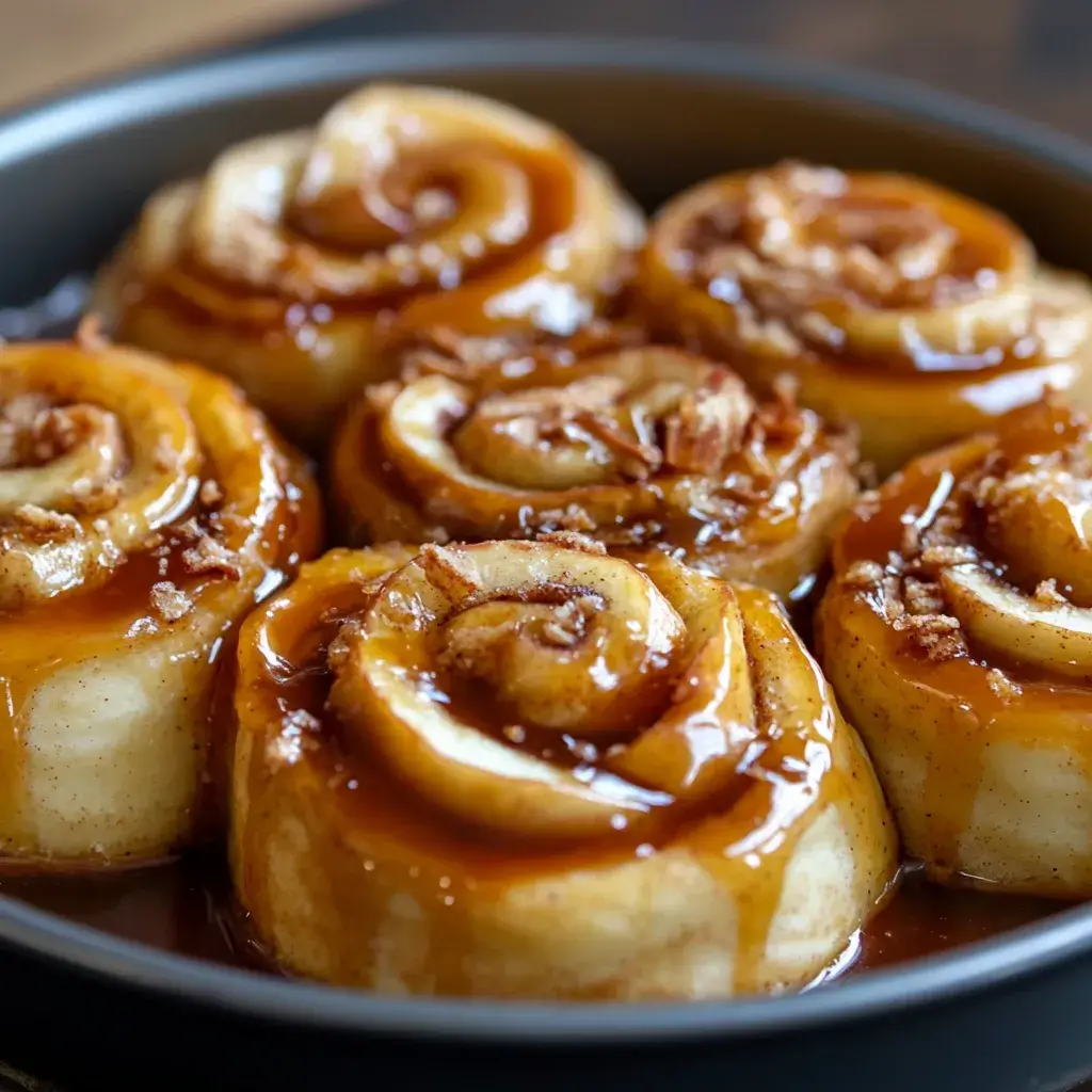 : Easy Caramel Apple Cinnamon Rolls