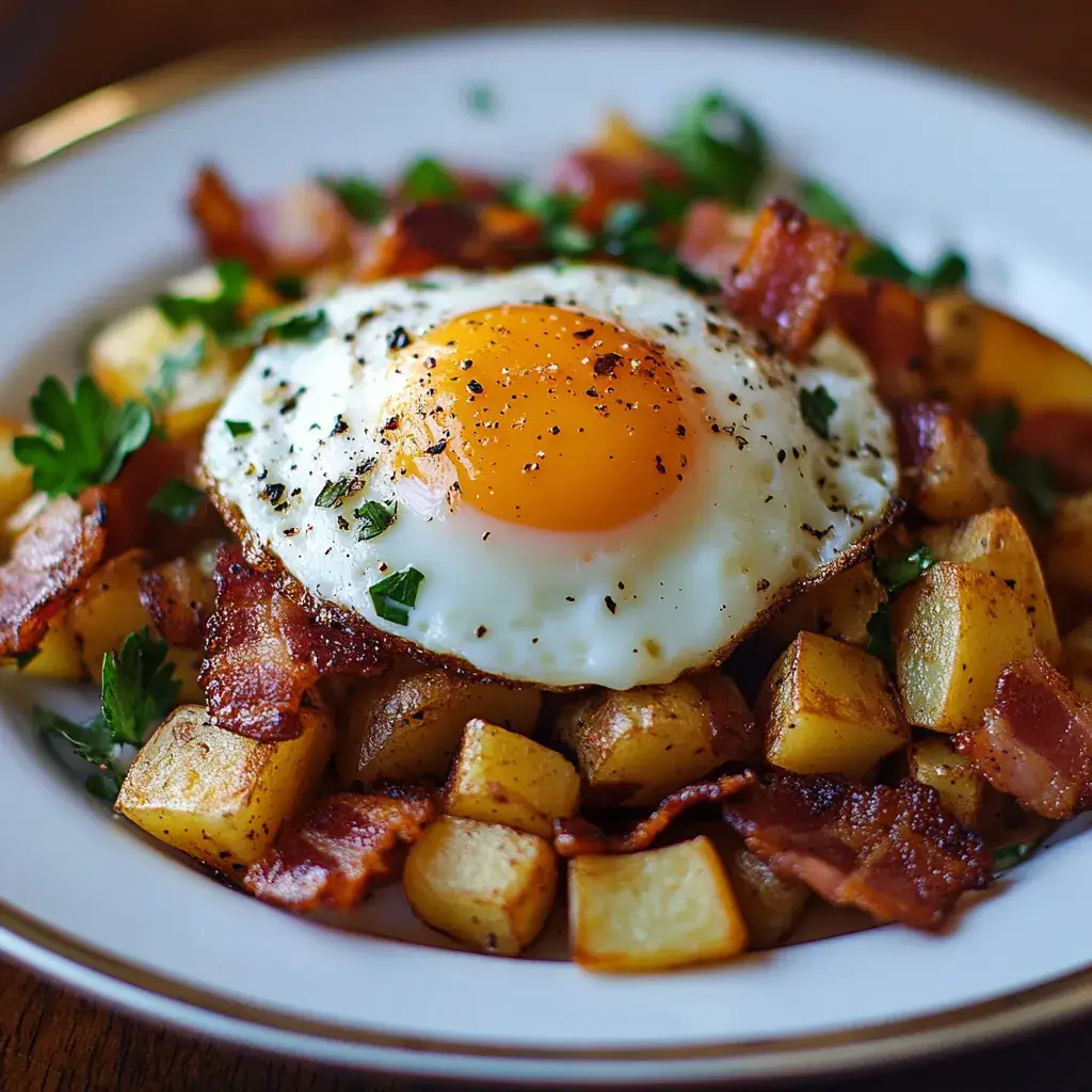 Bacon, Egg, and Potato Hash