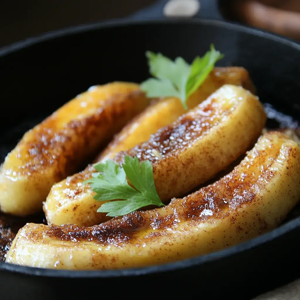 Pan Fried Cinnamon Bananas