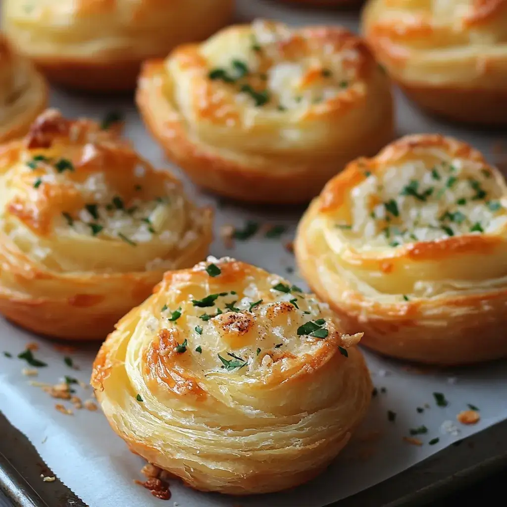 Cheesy Garlic Cruffins