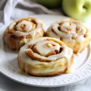 Easy Caramel Apple Cinnamon Rolls