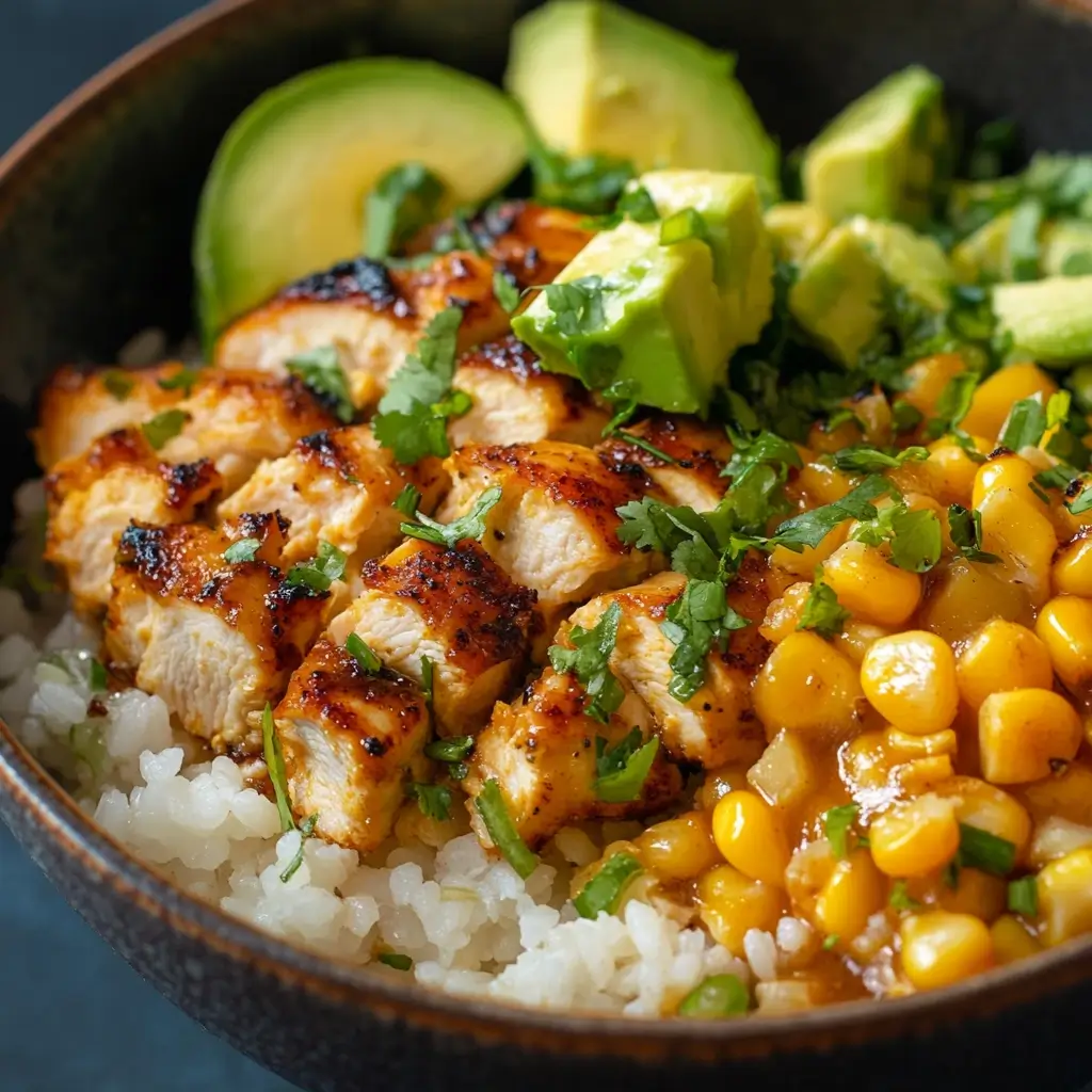 Street Corn Chicken Rice Bowl: A Flavorful Mexican-Inspired Meal