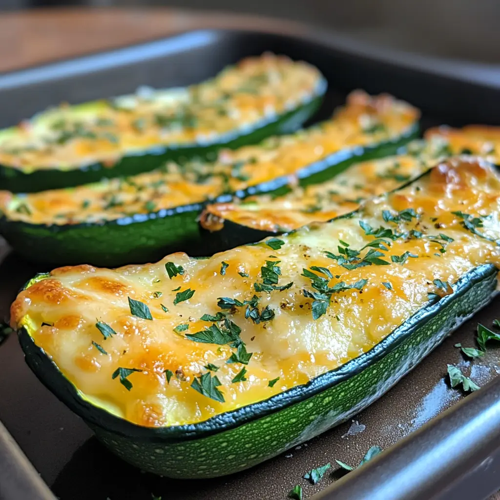 Tender Cheesy Zucchini Steaks