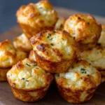 Cheesy mashed potato cheese puffs baked until golden and crispy.